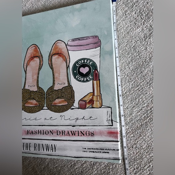 Bebe shoe luxury canvas decor hanging - Picture 3 of 16